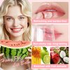 4 PCS Bee Lip Balm Honey Pot, Honey Watermelon Apple Coconut Lip Balm Sleeping Lip Mask Overnight with Sticks, Lip Exfoliating Prevention Dry and Crack (Honey & Watermelon & Apple & Coconut)