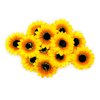 AUEAR, 12 Pack Sunflower Alligator Clips Duckbill Hair Clip Flower Hair Clip Barrettes Styling Accessories for Women Beach Summer Party
