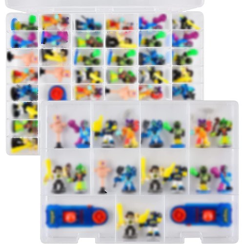 Case Compatible with Akedo Ultimate Arcade Warriors Figures Packs, Mini Battling Action Character Collector Storage Organizer Fits for Battle Arena/ for Legendary Attack Toy Figure Bots (Box Only)