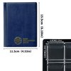 Coin Collection Album 120 Pockets - 3x3cm/1.2x1.2 inch Coin Holder Book Coin Storage Album Money Penny Pocket for Collectors Blue CS0112BL