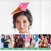 POPETPOP Ice Cream Cone Headband Costume - Dress Up Party Hat, Novelty Headwear, Dessert Headpiece for Food Cosplay
