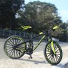 Ailejia Mountain Bike Toy Mini Cake Topper Dirt Bicycle Ornament Vehicles Model Cake Toppers Road Model Bikes BMX Decoration Crafts for Home (Black Green)