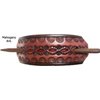 Leather Hair Barrette with Stick…. Unique Design Ponytail Holder for Women….. Hand Tooled Hair Clip….. Choice of 3 Colors #2112