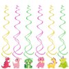 24PCS Cartoon dragon Decorations Hanging Swirls Party Supplies Party Foil Ceiling Wall Decor for Baby Shower Birthday Party Favors