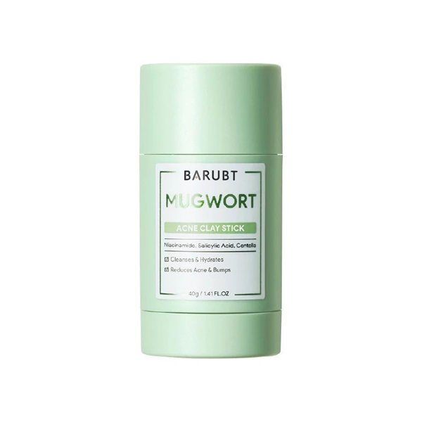 Generic Organic Mugwort Calming Gentle Clay Mask Stick for Nourishing & Deep Moisturizing & Soothing, Artemisia Mud for Deep Cleansing and Blackhead Removal, Facial Repair and Care