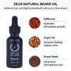 ZEUS Everyday Beard Kit with Tin Gift Box – Beard Wash Shampoo & Conditioner, Natural Beard Oil, Beard Balm & Tin Box (Verbena Lime)