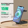 AWUKOMSN Wireless Charger Charging Station Magnetic 3 in 1 Charging Station for Apple Multiple Devices Wireless Charging Stand for Apple-15/14 Pro Max,iWatch Ultra/8/se/7/6/5/4/3/2, AirPods2/Pro,Black