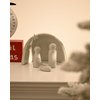 WONDROUS' DECO Porcelain Nativity Scene Set,4Pcs Ceramic Christmas Tabletop Scene-4.5" Tall,Small Modern Nativity Ornament,Christmas Indoor Decor,Mini Sets&Nativity Figures,Unique Xmas