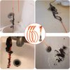HFLYJPYW 3 Pack 25 Inch Hair Snake Hair Drain Clog Remover Cleaning Tool Drain Opener sink snake Drain Auger Hair Remover Tool For Sewer, Toilet, Shower Kitchen Sink, Bathroom Tub