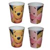Unique Winnie The Pooh Party Supplies Bundle includes Plastic Cups with Face of Pooh Tigger Piglet Eeyore - 4 Cups