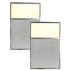 2-Pack Air Filter Factory 12-1/2 x 18 x 3/8 Inches Range Hood Aluminum Lens Grease Filters