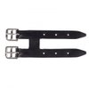 HORZE Leather Girth Extender with Stainless Steel Buckle | Add up to 7.8" Length - Black - One Size