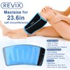 REVIX XL Shin Splint Ice Pack for Injuries Reusable Gel Cold Pack for Calf and Elbow Pain Relief, Leg Cold Therapy Compression Sleeve Refreezable