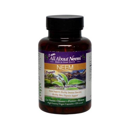 High Potency Organic Neem Leaf Capsules | Herbal Supplement | 120 Count, 1,500 mg with Neem Leaf Extract