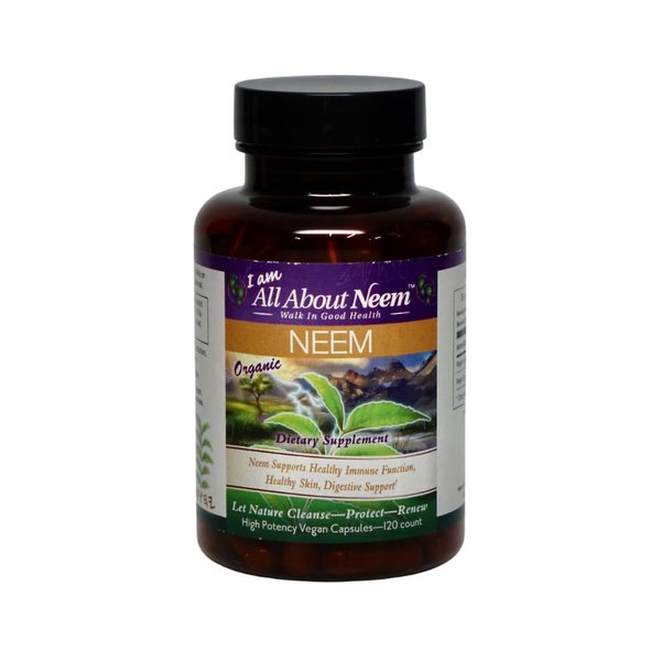 High Potency Organic Neem Leaf Capsules | Herbal Supplement | 120 Count, 1,500 mg with Neem Leaf Extract