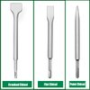 SDS-Plus Hammer Drill Chisel Set, Rotary Hammer Bits Set,3PCS Including Point Chisel, Flat Chisel, Cranked Chisels with Carry Case
