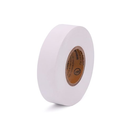 SoundOriginal UL/CSA Electrical Tape White 3/4 Inch by 60 Feet 4 Pack Waterproof Flame Retardant Indoor Outdoor High Temperature Resistance (60Ft White)