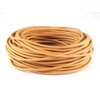 Cords Craft® | 2mm Round Leather Cord Leather Matte Finish String for Jewelry Making Bracelet Necklaces Hair Accessories Beading Work Hobby and DIY Craft Natural Dye (Mustard)