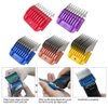 New Upgraded 5 Pcs Professional Colorful Hair Clipper Combs Guards Cutting Guides Fits for Most Wahl Replacement Guards Set, 1/8 Inch to 5/8 Inch(3-16mm)