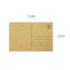 Set of 50 Brown Kraft Paper Blank Cardstock Postcards Pack - Self Mailer Mailing Side Postcards Bulk 50 Pack Postage Saver - 4 x 6 Inches