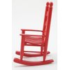 Dollhouse Miniature Ladder Back Rocking Chair (Red)