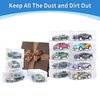 100Pcs Clear Display Case, Assemble Countertop Display Box, Cube Organizer Stand Dustproof Protector Box Showcase for Action Figures Toys Collectibles, 1/64 Scale Model Car