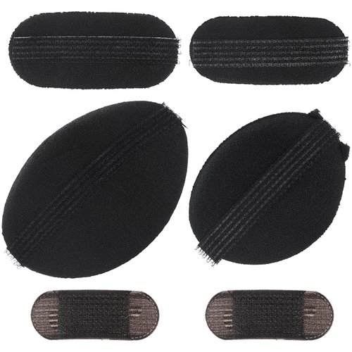 LALAFINA 6 PCS Hair Volume Clip Bump It Up Volume Hair Base Set Bump it Up Inserts Hair Clips Sponge Bun Pad Accessories for Women Girls DIY Hairstyles