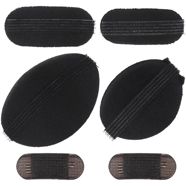 LALAFINA 6 PCS Hair Volume Clip Bump It Up Volume Hair Base Set Bump it Up Inserts Hair Clips Sponge Bun Pad Accessories for Women Girls DIY Hairstyles