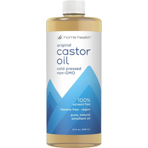 Home Health Original Castor Oil - 32 Fl Oz - Promotes Healthy Hair & Skin, Natural Skin Moisturizer - Pure, Cold Pressed, Non-GMO, Hexane-Free, Solvent-Free, Paraben-Free, Vegan