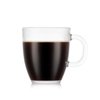 Bodum 12oz Bistro Coffee Mug Single-Wall Tempered Glass, 2 Pack, Clear