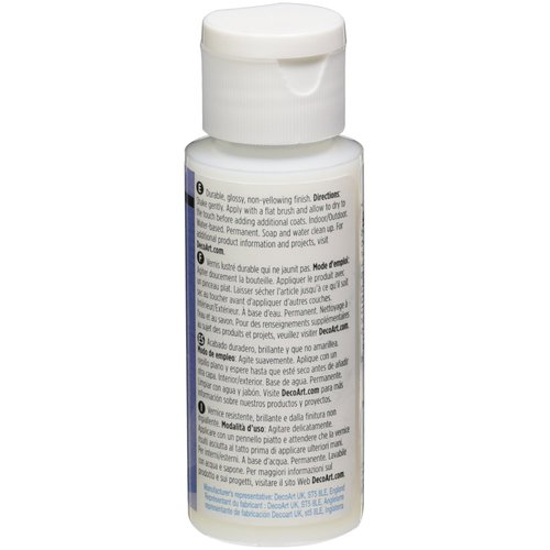 DecoArt DuraClear Gloss Varnish-2oz, 2 Fl Oz (Pack of 1), Blue