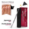 Suvorna Cuticle Pusher Tool & Nail Cleaning Tool, Mini Cuticle Pusher Stainless Metal Cuticle Pusher, Under Nail Cleaner Tool/Gel Nail Polish Remover Tool, Nail Cuticle Pusher for Salon, Spa & Home