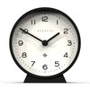 NEWGATE® M Mantel Silent Sweep Mantel Clock - 'No Tick' - A Modern Tabletop Clock - Small Clock - Living Room Clock - Office Clock - Desk Clock - Minimalist Dial (Black)