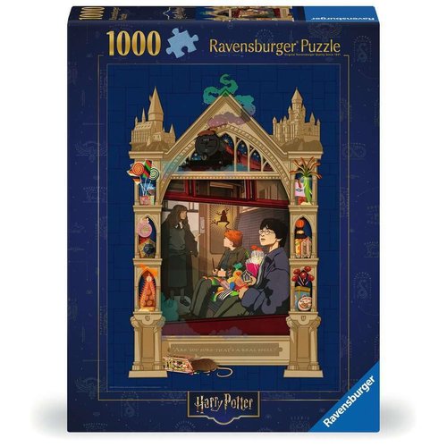 Ravensburger Puzzle 12000500 Harry Potter on the Way to Hogwarts 1000 Pieces Puzzle for Adults and Children from 14 Years, Harry Potter Puzzle, Harry Potter Gifts