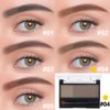 Kaely 2 Color Eye Brow Powder Makeup Kit,Eyebrow Contour Palette for Beginners,Brow Stamp Stencils Kit,Eyebrows Waterproof Gel with Brush,maquillaje para cejas,04 Light Brown+Dark Brown