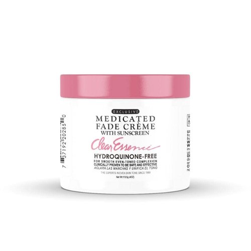 Clear Essence Exclusive Medicated Fade Creme With Sunscreen - Fade Cream For Dark Spots - Beauty Cream for Glowing Skin Complexion - Skin Care (4 Oz.)