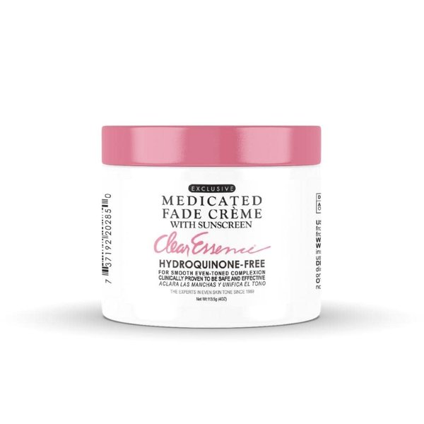 Clear Essence Exclusive Medicated Fade Creme With Sunscreen - Fade Cream For Dark Spots - Beauty Cream for Glowing Skin Complexion - Skin Care (4 Oz.)