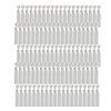 MEEDEE 100 Pack Silver Elastic Hair Ties For Women No Crease Soft Elastic Ribbon Hair Ties Knotted Hair Ties No Damage Pony Tails Hair Ties Ouchless Hair Ties Yoga Hair Ties Elastic Bracelets