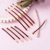 Jumbo Bobby Pins Metal Hair Pins Textention Hair Clips for Hair Decoration, 10pcs (5 long and 5 short) (Brown)
