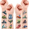 100 PCS Snowmobile Temporary Tattoos Stickers Birthday Party Decorations Favors Supplies Winter Snow Skiing Snowmobile Wheels Sports Girls Boys Classroom School Prizes Reward
