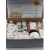 Spa Pure Luxury Spa Kit - 3 XL Bath Fizzies, 2 XL Shower Steamers, 3.5 oz Whipped Soap Scrub, Goat Milk Soap, Shower Gel (Oatmeal Milk & Honey)