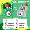 Kids Camera for Girls Boys Toddlers Childrens Age 3-8 Digital Selfie with 64GB Card for Son Daughter Grandson Granddaughter Christmas Birthday Gifts