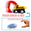 Pull Back Car, 20 Pcs Assorted Mini Truck Toy and Race Car Toy Kit Set, Play Construction Vehicle Playset for Boy Kid Child Party Favors Birthday Game Supplies Pinata Stuffers Easter Egg Hunt Fillers