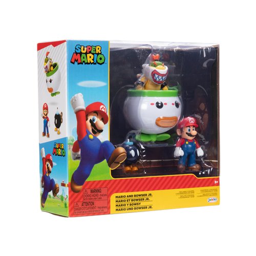 Super Mario 410314 Action Figures, Mario and Bowser