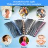 MARY LAVENDER Metal Side Hair Comb with Rhinestone and Pearls for French Twist Bangs Hair Pin Clips Hair Accessories Decorative Comb for Women Kids Girls 4pcs