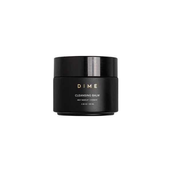 DIME Beauty Cleansing Balm, Oil Makeup Remover and Face Cleanser, Hydrating Eye Makeup Remover with Squalane, 3.38 oz / 100 ml