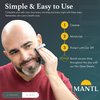 MANTL Skincare Set for All-Complete Face Products KitCleanse, Moisturize, Protect & Soothe Daily-Includes Face Wash, SPF, Moisturizer & Oil Blotting Sheets-Facial Combination, Anti-aging Skin Care Set