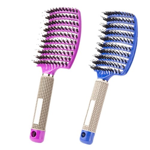 Detangling Brush 2 Pack, Hairbrush with Ultra Soft Bristles for Effortless Tangle Removal for Women, Girls, Detangler Fast Drying Styling Massage Hair brush for Wet or Dry Hair