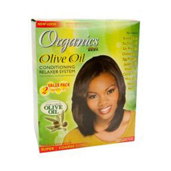 Organics Olive Oil Conditioning Relaxer System No-Lye Super Value Pack 2kits