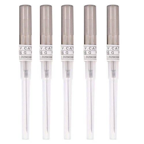 Generic Piercing Needles,5PCS 16G IV Catheter Needles Kit Piercing for IV Start Kits,Ear Nose Piercing Needles Supply(16G), gray